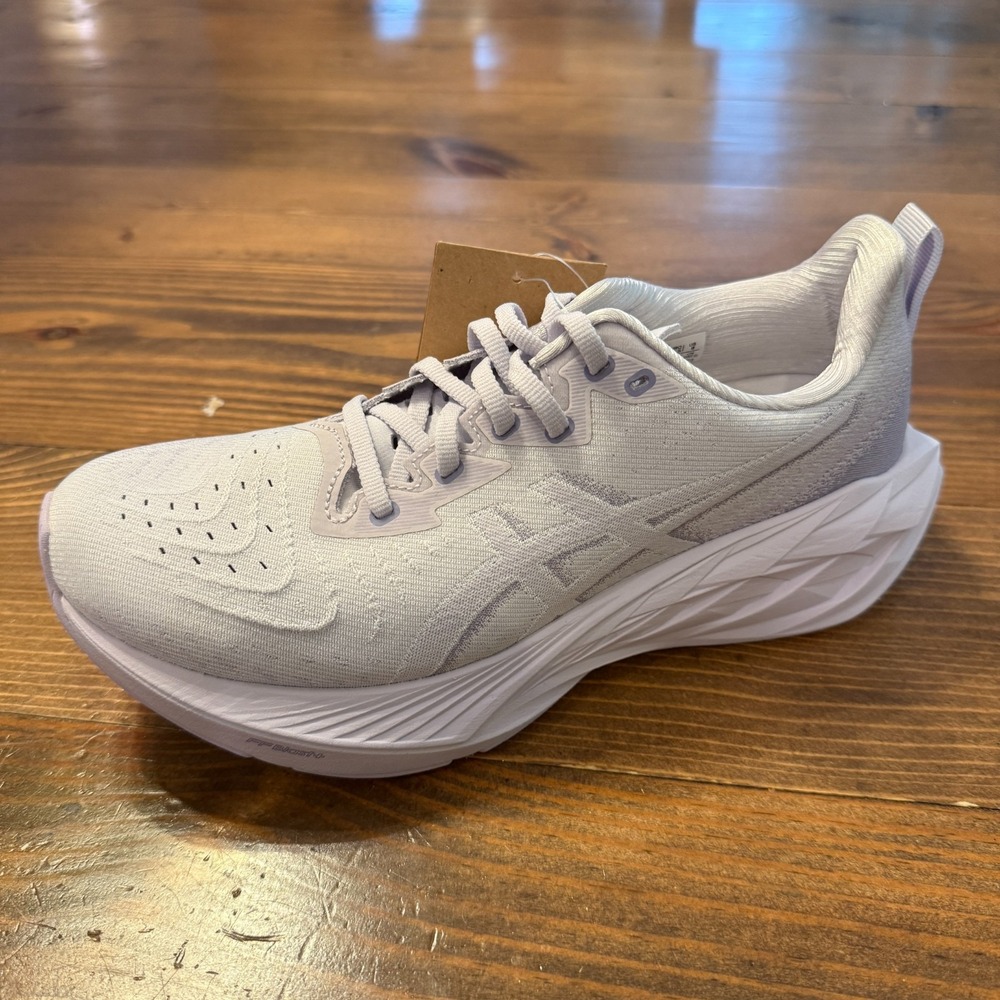 Asics Women's Light Lavender/White Athletic Running Shoe - left only